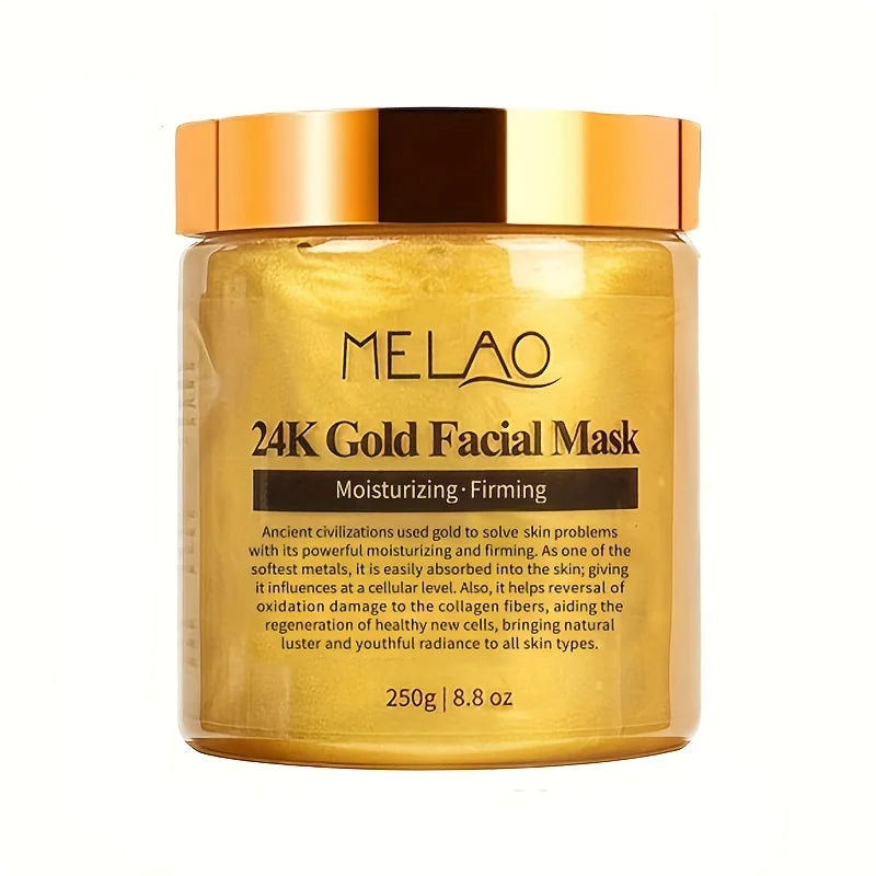 MELAO 24K Gold Collagen Face Mask – Moisturizing & Anti-Aging
