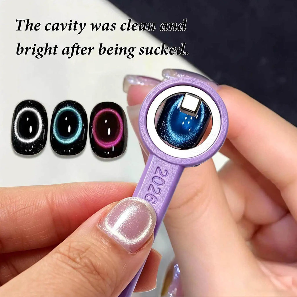 1PC Cat Eyes Nail Magnet Strong Power Ring Magnetic Tool With Handle For Cat Eyes Gel Polish DIY Nails Art Manicure Tools Oasis Select