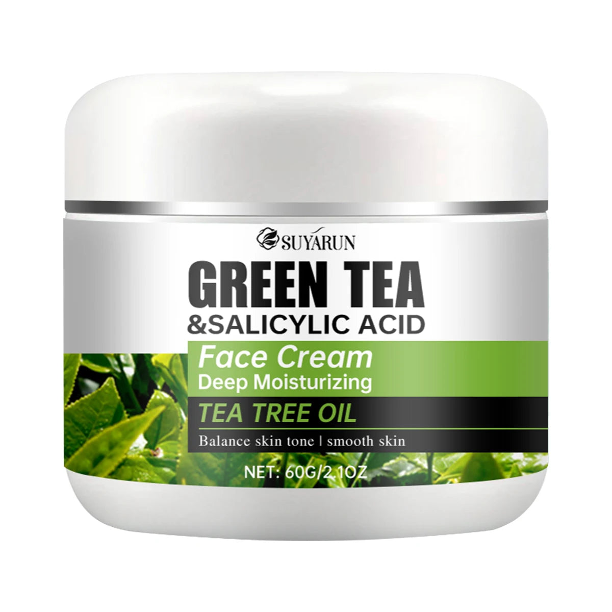 SUYARUN Tea Tree & Salicylic Acid Face Cream – Oil Control Face Cream Oasis Select 60g