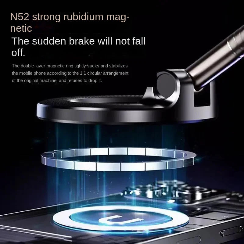 New foldable vacuum adsorption magnetic car phone holder 2025 suction cup dedicated navigation phone holder Oasis Select