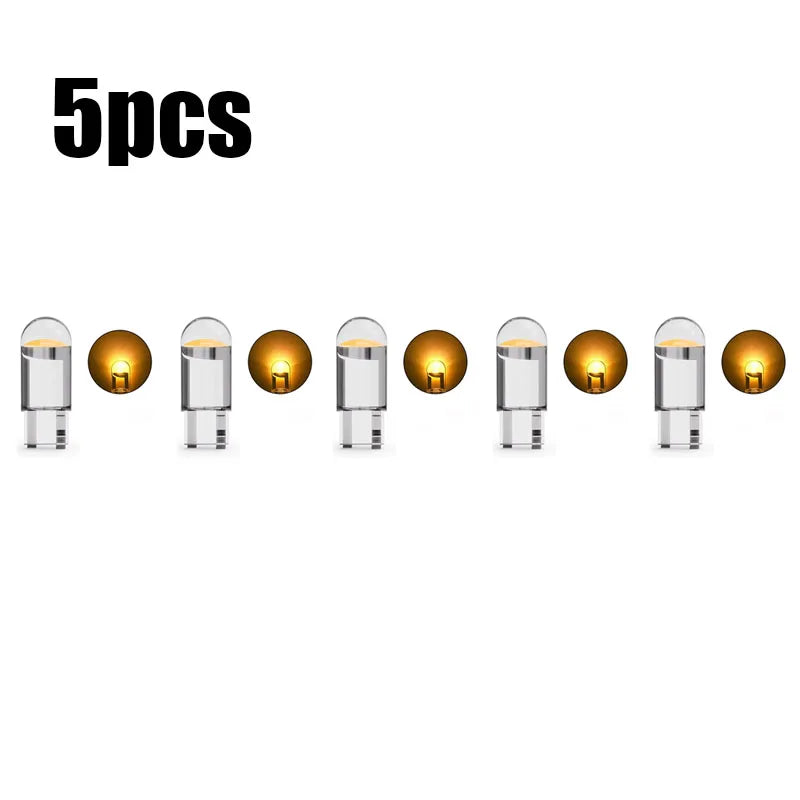 5 10 5W LED Canbus T10 Car Lights COB Glass Interior Parts Bulbs