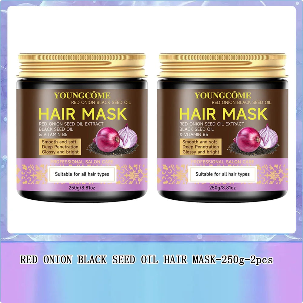 Red Onion & Black Seed Oil Hair Mask – Keratin & Argan Oil