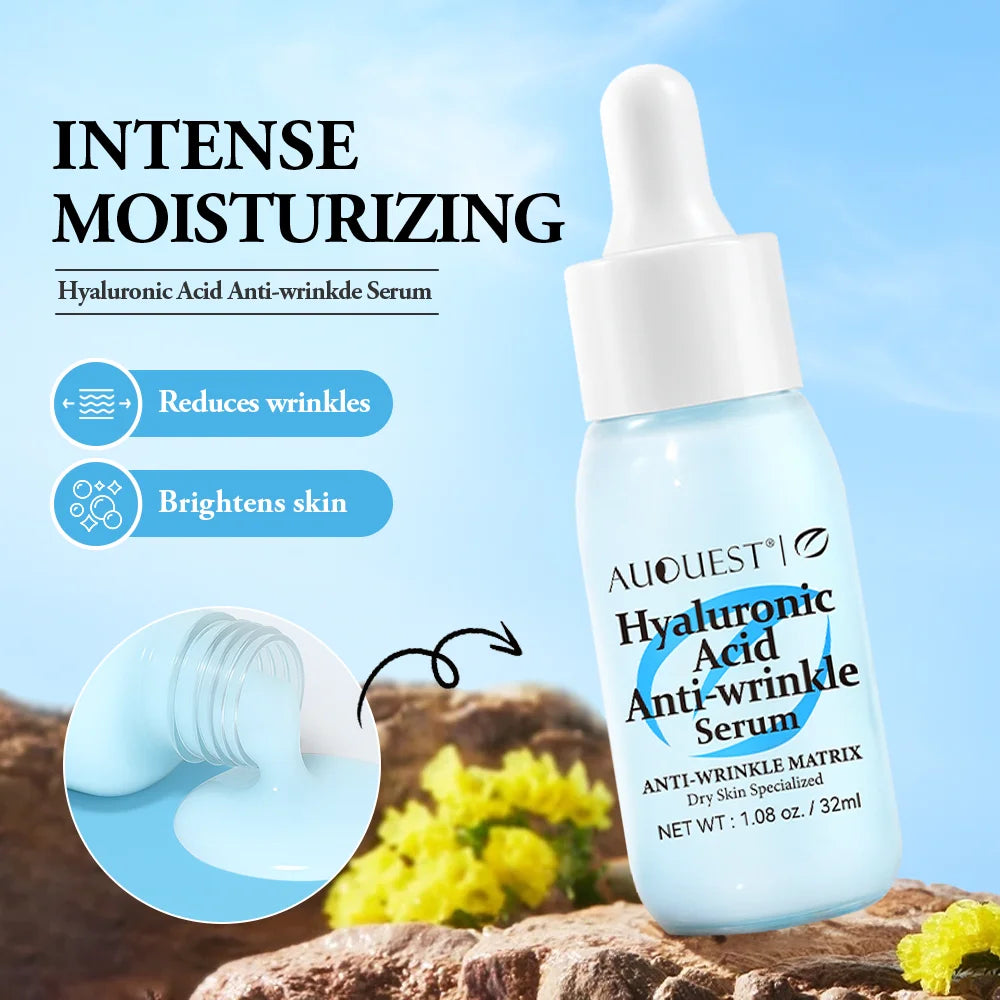 Hyaluronic Acid Anti-Aging Serum Anti-wrinkle Repair Moisturize Tighten Facial Skin Fade Fine Lines Glowing Skin Care Product Oasis Select