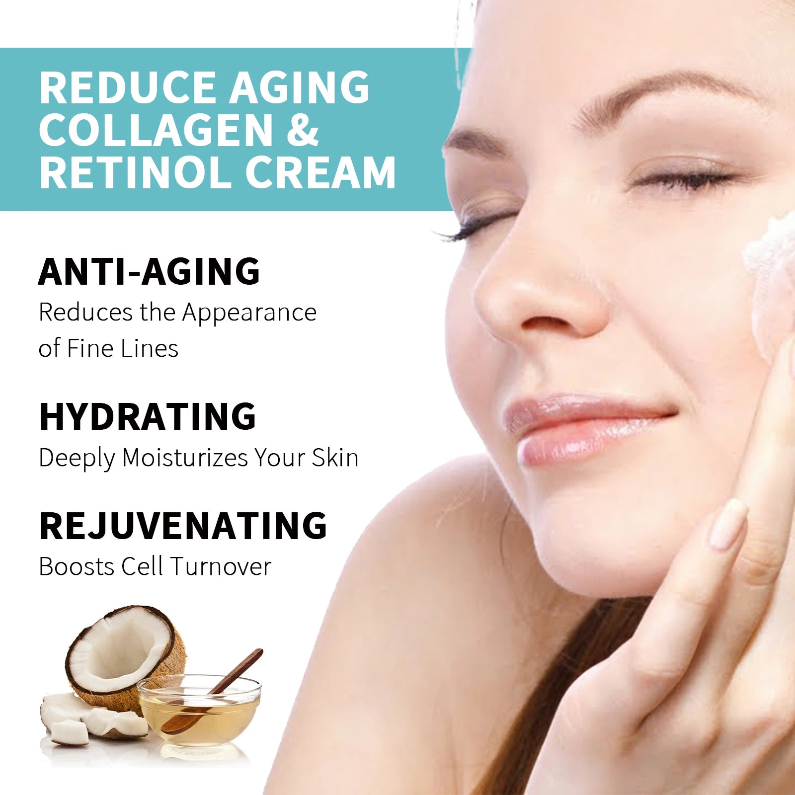 Hoygi Collagen Glutathione Retinol Face Cream 50g – Anti-Aging