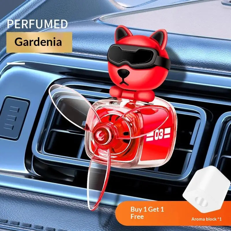Car Vent Clip Air Outlet Aromatherapy Airplane Rotatable Cartoon Glasses Dog Interior Perfume Diffuser Cologne Oasis Select A3