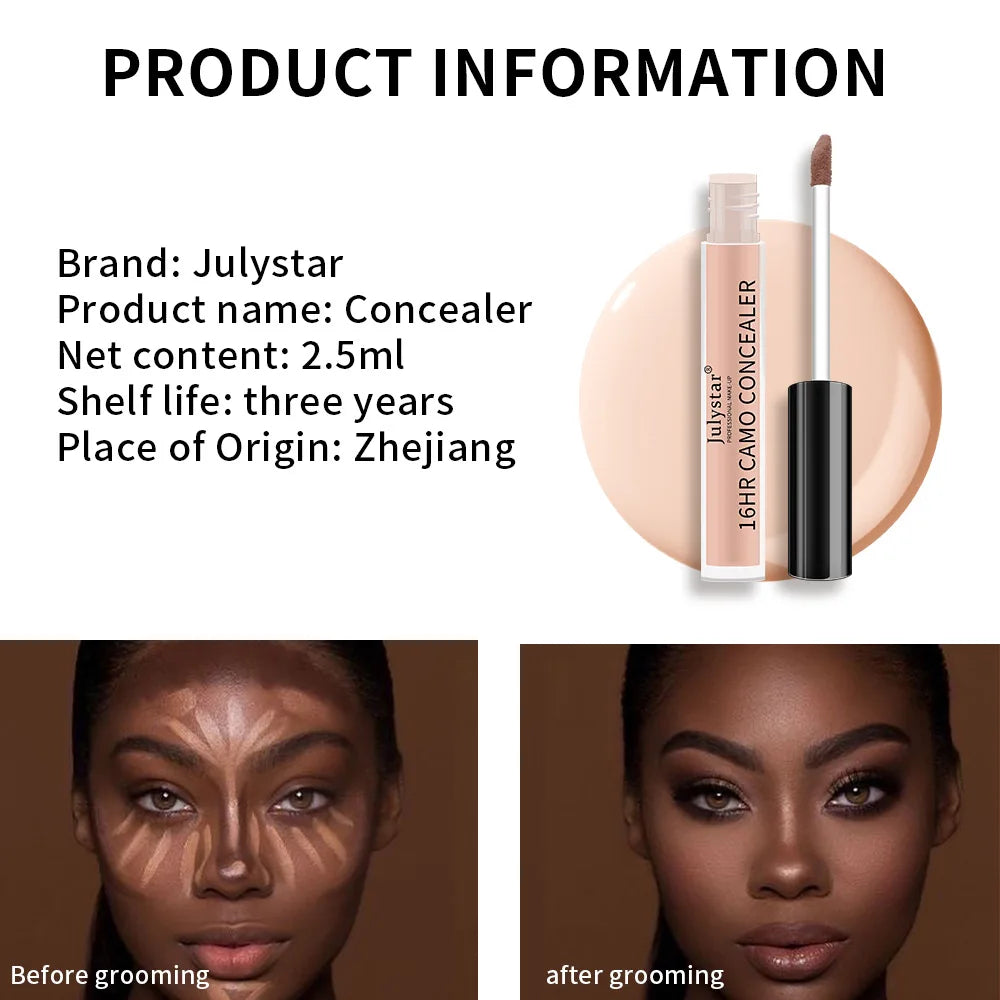 Waterproof Full Coverage Concealer Cream – Long-Wear Smooth Finish