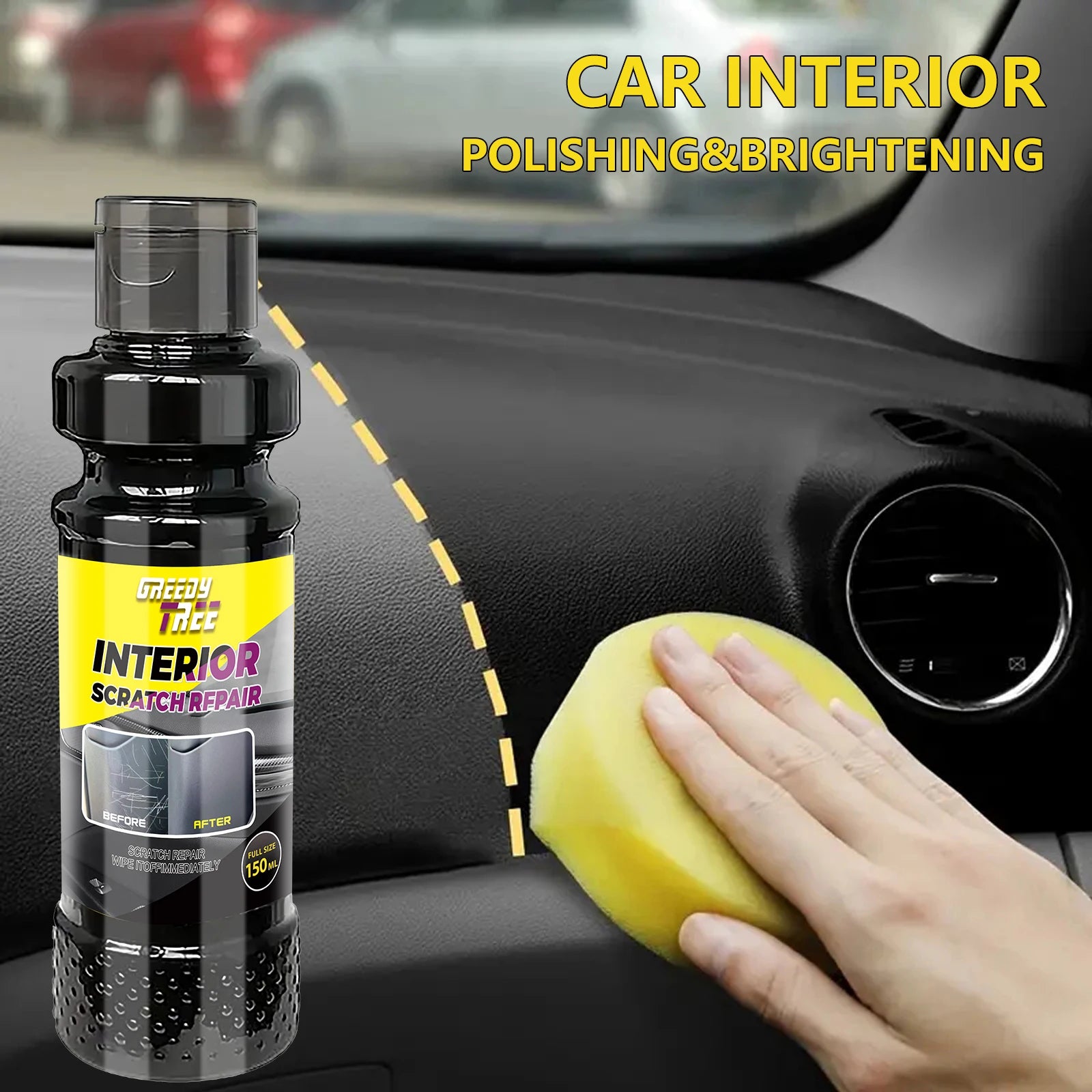 Scratch Repair Kit for Interior Crystal Clear Car Plastic Restorer - Auto Interior & Panel Renewal Wax Coating Agent Car Wax Car Oasis Select