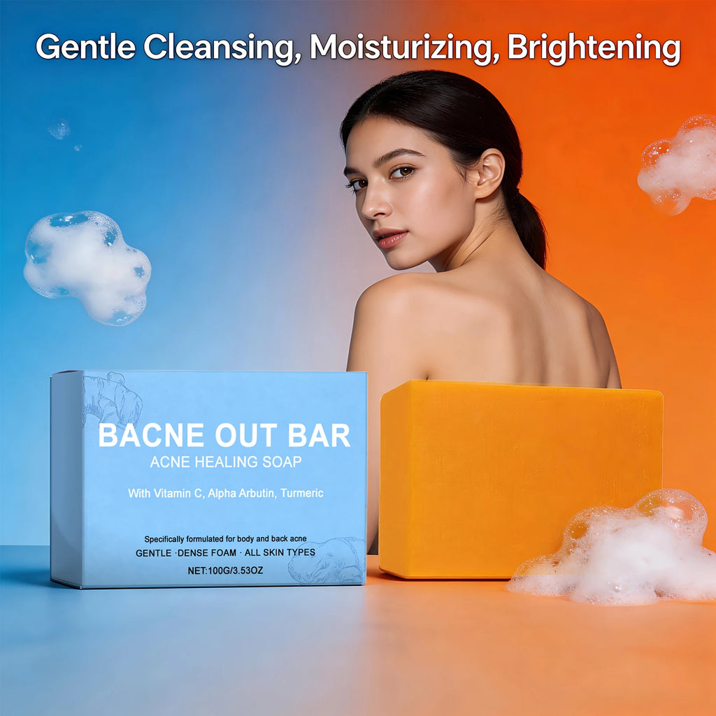 Vitamin C Cleansing Soap with Turmeric Moisturizing & Softening Oil Control Brightens Skin Moisturizing Cleansing Essential Soap Oasis Select
