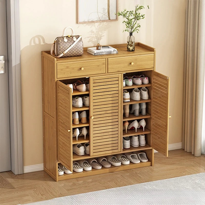 Multifunctional shoe cabinet, large capacity at home door with drawers, multi-layer dust-proof shoe rack Oasis Select