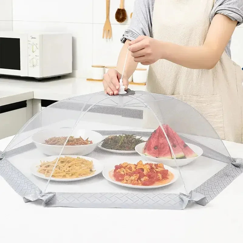 New Folding Home Food Cover Summer Fly-proof Insect-proof Vegetable Dust Table Cover Large Rectangular Food Cover Oasis Select