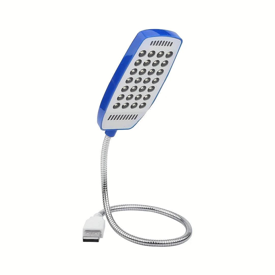 28LED USB Book Lights Eye Protection Reading Lamp Flexible Reading Book Lights AdjustableTable Lamp For Bedroom Study Lighting Oasis Select Blue