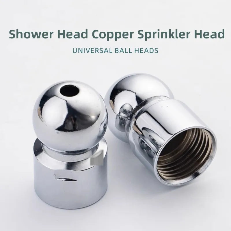 1PC Shower Head Top Spray Connect Joint Copper Universal Rotation Ball Joint with washer for Bath Shower Replacement Accessories Oasis Select