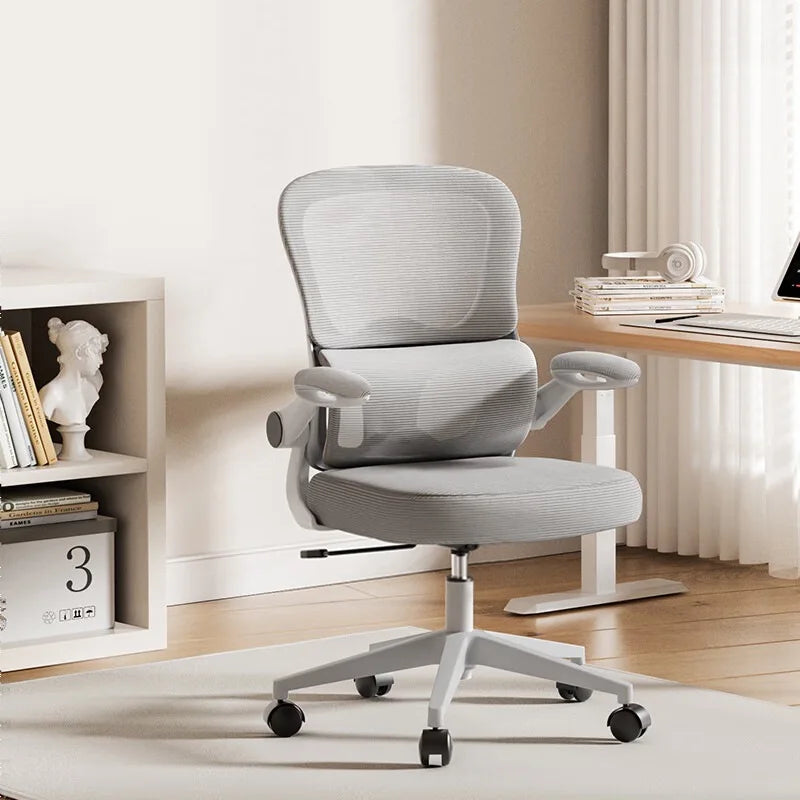 Multi-functional Computer chair Home sedentary comfortable backrest Dormitory student office chair seat Oasis Select Grey-Grey-1grade