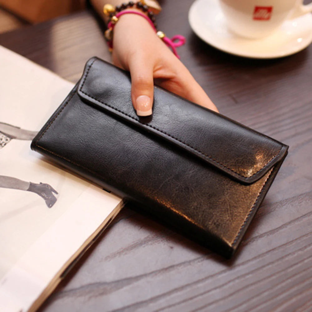 Saint.Bos Women's Genuine Leather Long Wallet | Large Capacity