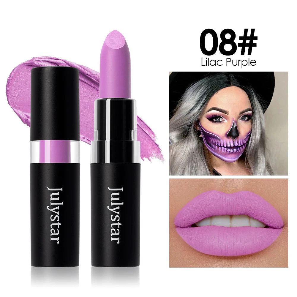 Matte Lipsticks 12 Colors Waterproof Long Lasting Lip Stain Non-stick Cup Sexy Red Black Lipstick Pigment Lip Cosmetics Oasis Select 08