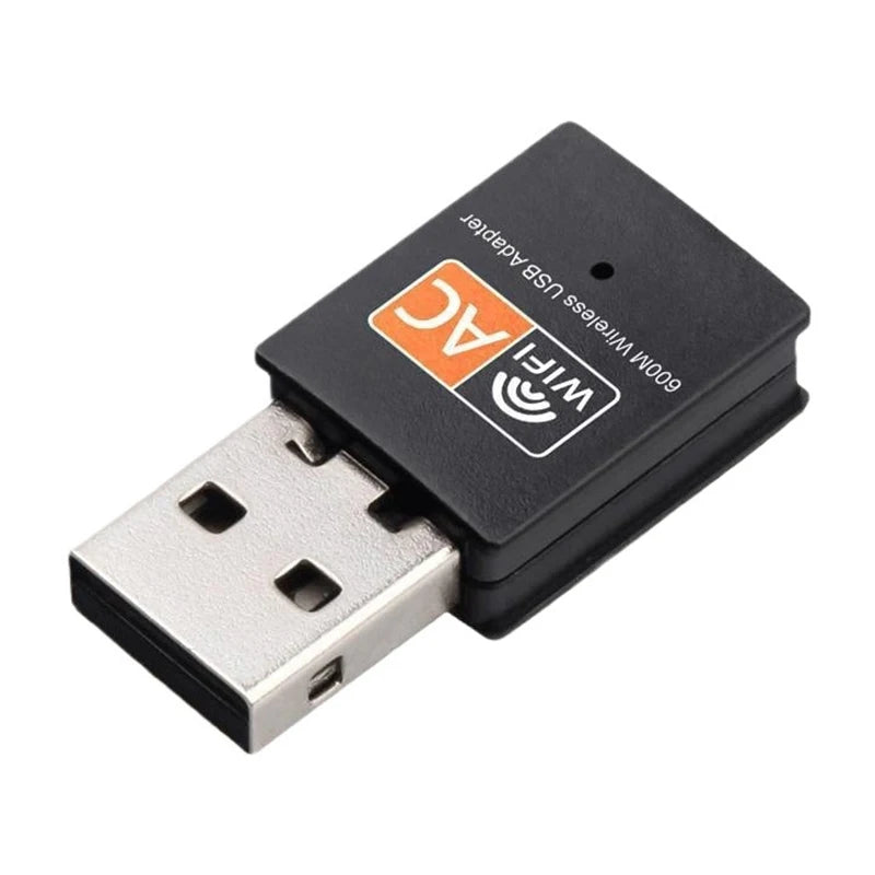 600Mbps Wireless USB WiFi Adapter Receiver Wifi Dongle PC Network Card Dual Band Wifi 2.4GHz 5Ghz Adapter For Laptop Computer Oasis Select