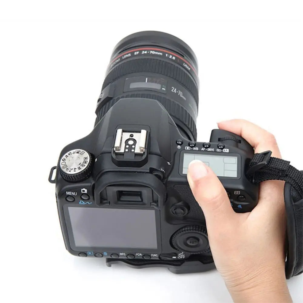 Digital Camera for Canon EOS Nikon Olympus SLR/DSLR PU Leather Strap Black Camera Hand Grip Leather Wrist Strap Oasis Select
