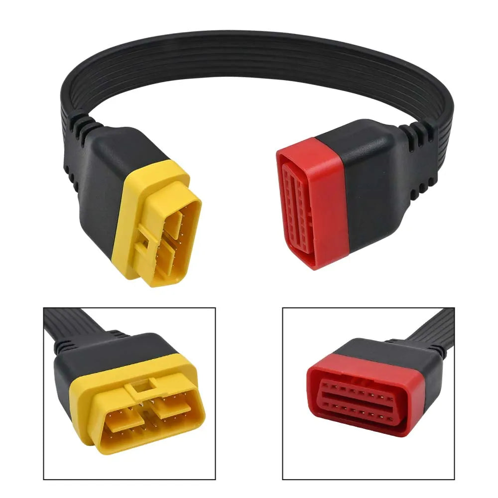 OBD2 36cm Extension Cable 16-Pin Male to Female Diagnostic Tool OBD2 Diagnostic Cable Oasis Select