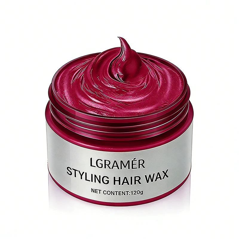 Temporary Hair Color Wax – 9 Shades | Silver Gray, Wine Red & More