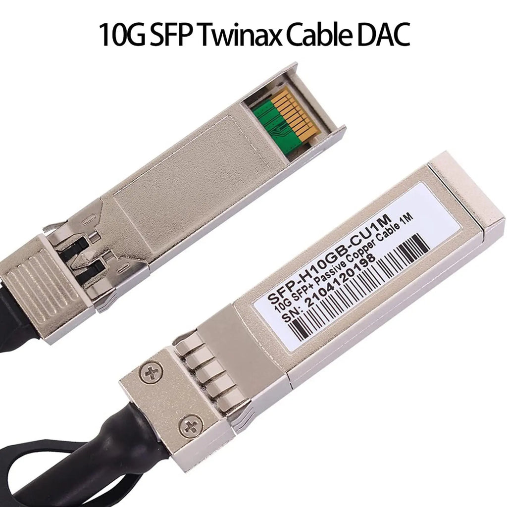 10G SFP+ Twinax Cable, Direct Attach Copper() 10GBASE SFP Passive Cable for SFP-H10GB-CU1M,,(1M) Oasis Select