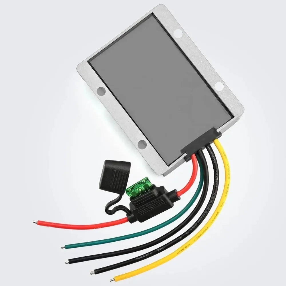 Acc-Control 30A DC 24V-36V to 12V Step Down Converter Golf Cart Voltage Reducer Regulator Buck Transformer Waterproof with Fuse Oasis Select