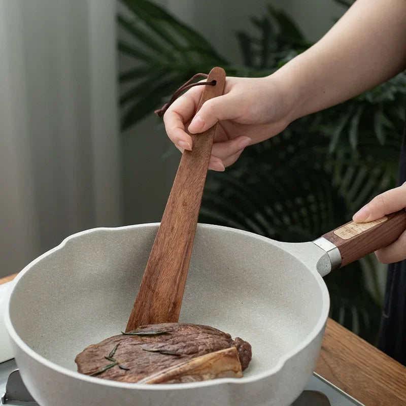 Wooden Spatula Wood Shovel Non-Stick Pan Special Cooking Wooden Spatula Home High Temperature Resistant Shovel Spoon Salad Spoon Oasis Select