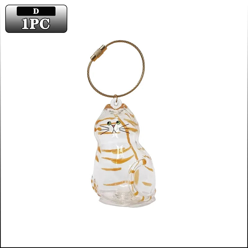 Cat Hair Keepsake Keychain | Pet Fur Storage Pendant Gift