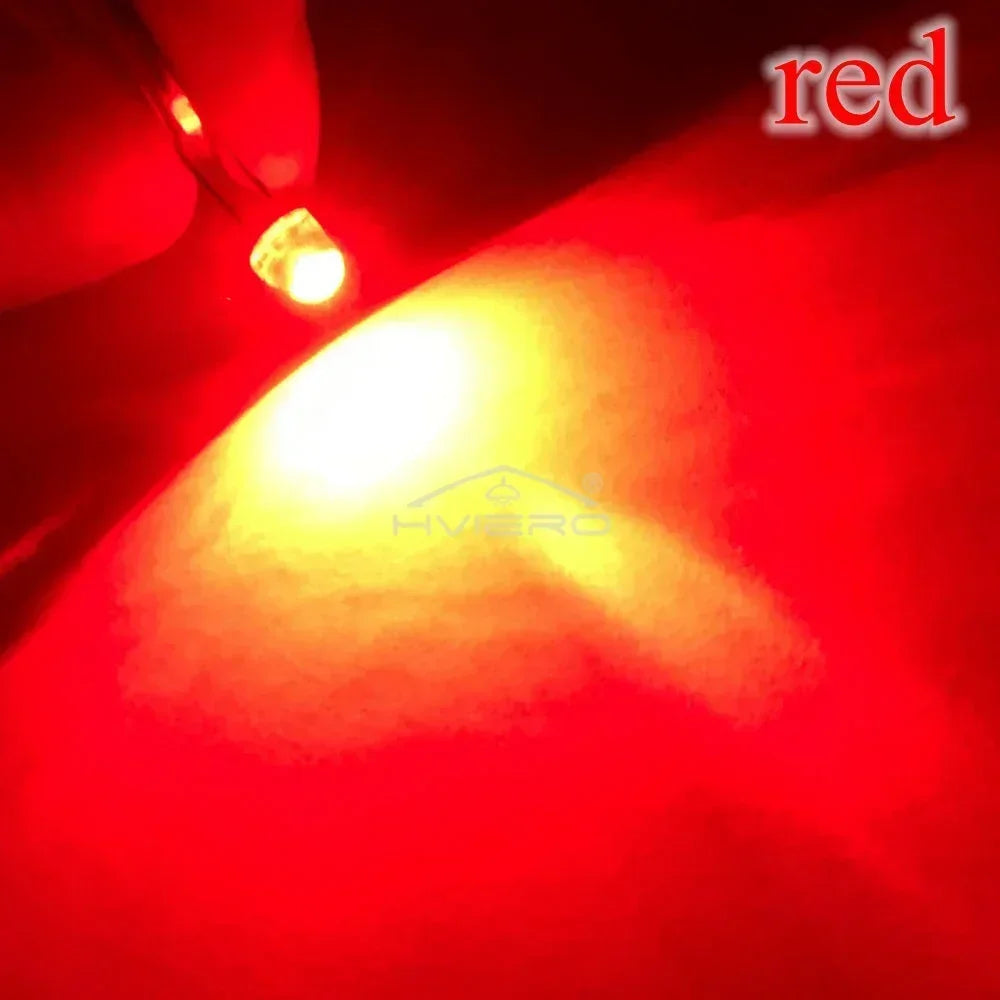 10PCS 5mm Straw Hat Wide Angle LED Bulbs – Multi-Color DIY