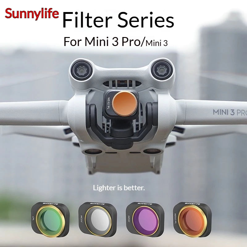 Sunnylife DJI Mini 3 Pro 6-Piece ND Filter Kit | MCUV CPL ND4–ND32