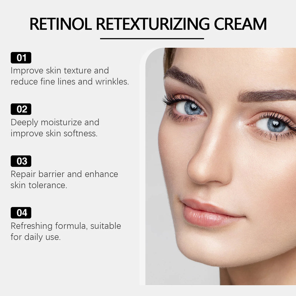 Retinol Wrinkle Removing Cream Firming Moisturizing Improve Dullness Glowing Skin Care Soothing Refreshing Face Repairing Cream Oasis Select