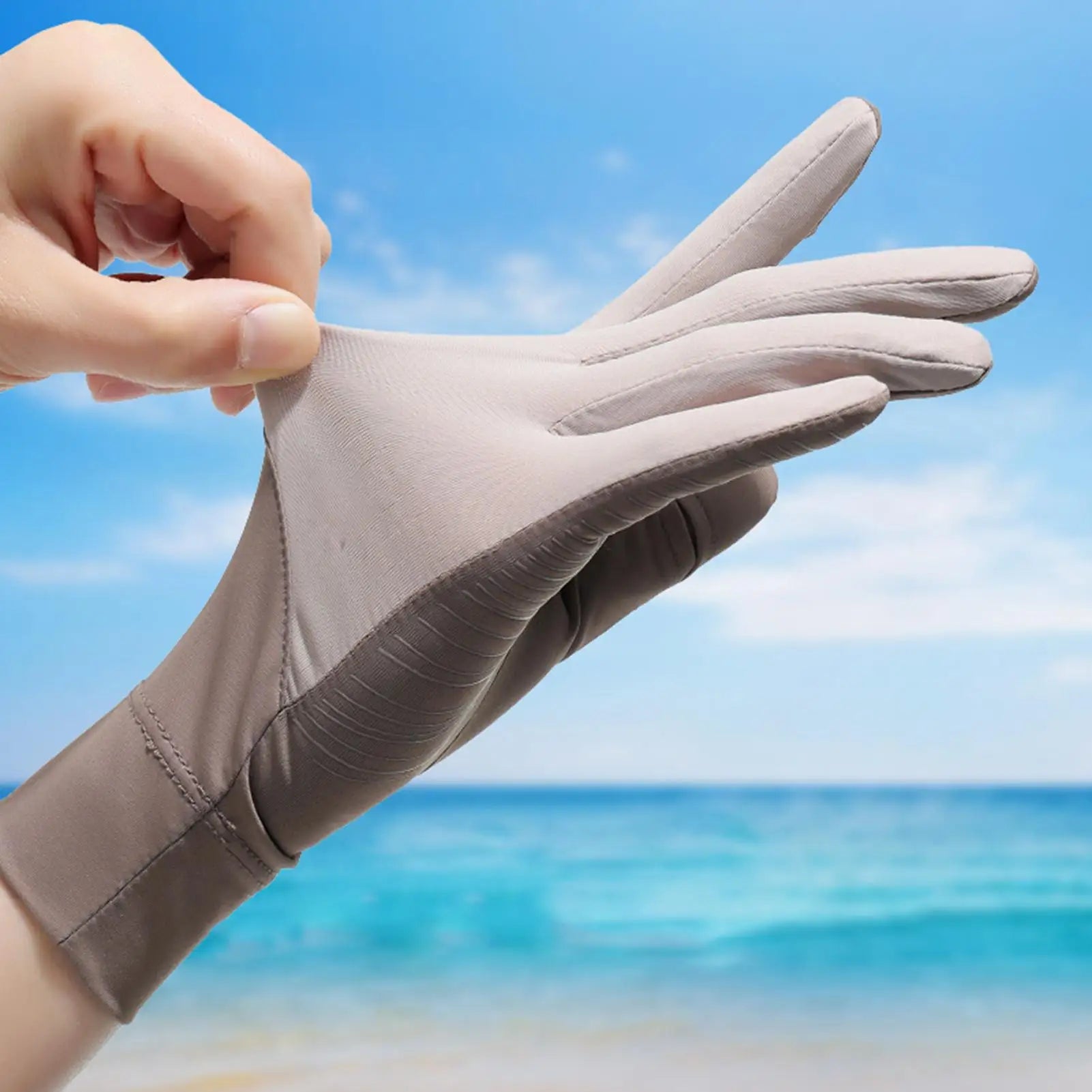 Summer Sunscreen Gloves Women Anti-UV Fullfinger Touch Screen Driving Riding Non-slip Breathable Sun Protection Gloves Oasis Select