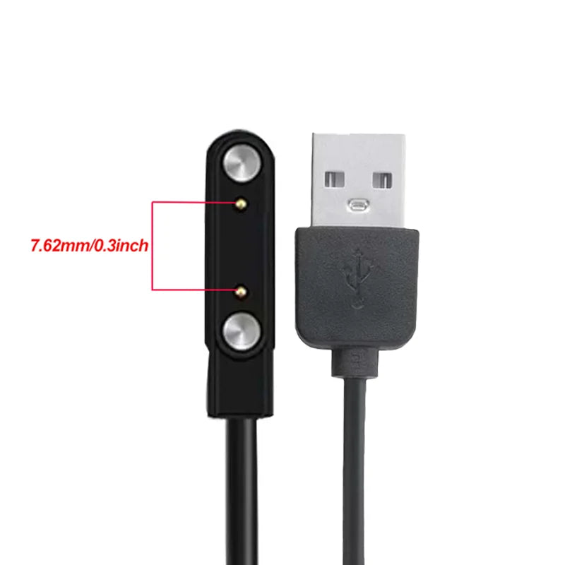 Universal Magnetic USB Charging Cable for Smartwatch & Devices Magnetic Charging Cable Oasis Select GS18 Black