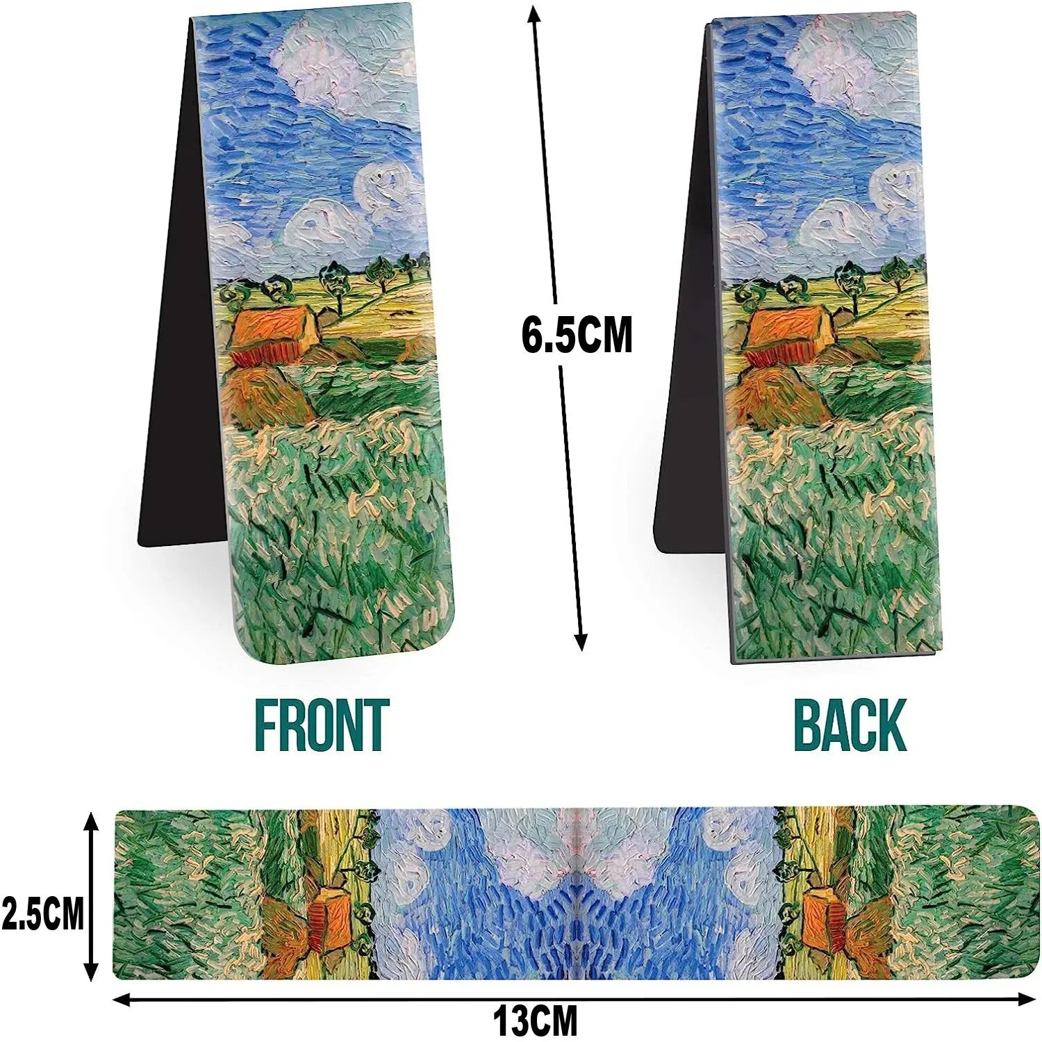4Pcs Magnetic Bookmarks with Magnet Book Markers Page Clip for Students Teachers School Oasis Select