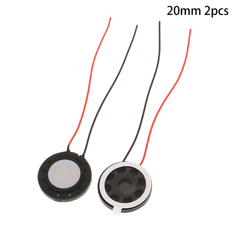New Sale 2Pcs Round 8 Ohm 1W Speaker 8ohm 15MM/18MM/20MM Loud Speakers Tablet Mobile Phone Trumpet Horn Small Loudspeaker Audio Oasis Select 20MM