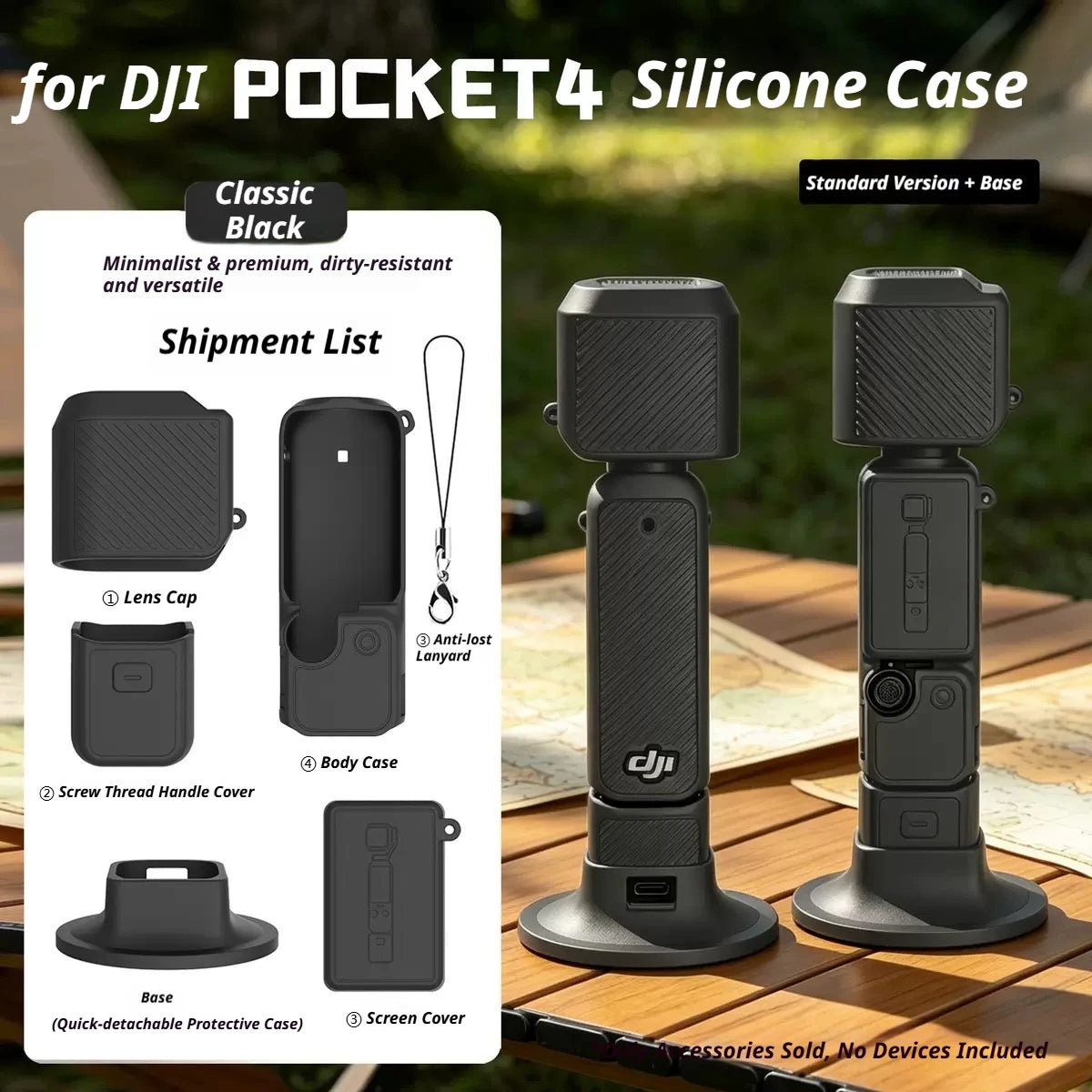 DJI Osmo Pocket 4/3 Accessories Kit – Case, Mount & Tripod
