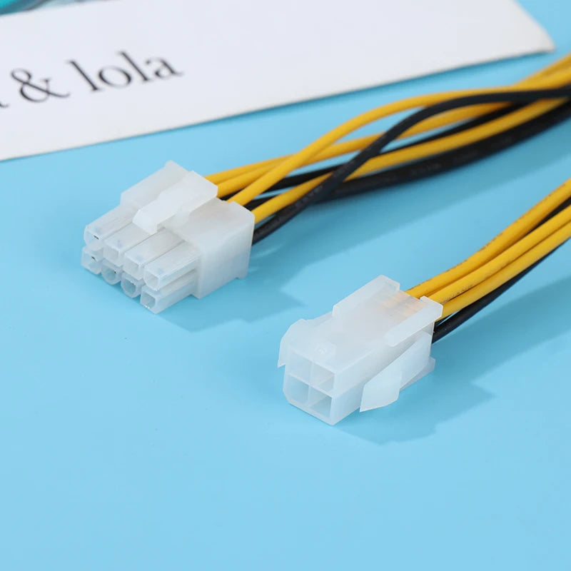 1Pc 4 Pin Male To 8 Pin Female 4Pin To 8Pin Lead To CPU Power Converter Cable Supplies ATX Compute Motherboard Adapter Cable Oasis Select