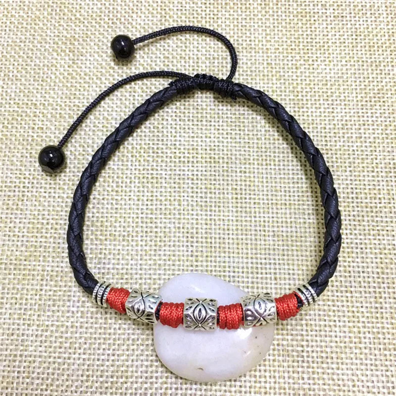 Minimalist Unisex Ankle Bracelet |Lightweight Handmade Rope Anklet,Adjustable Barefoot Style for Daily Wear,Beach,Casual Outfit Oasis Select Red