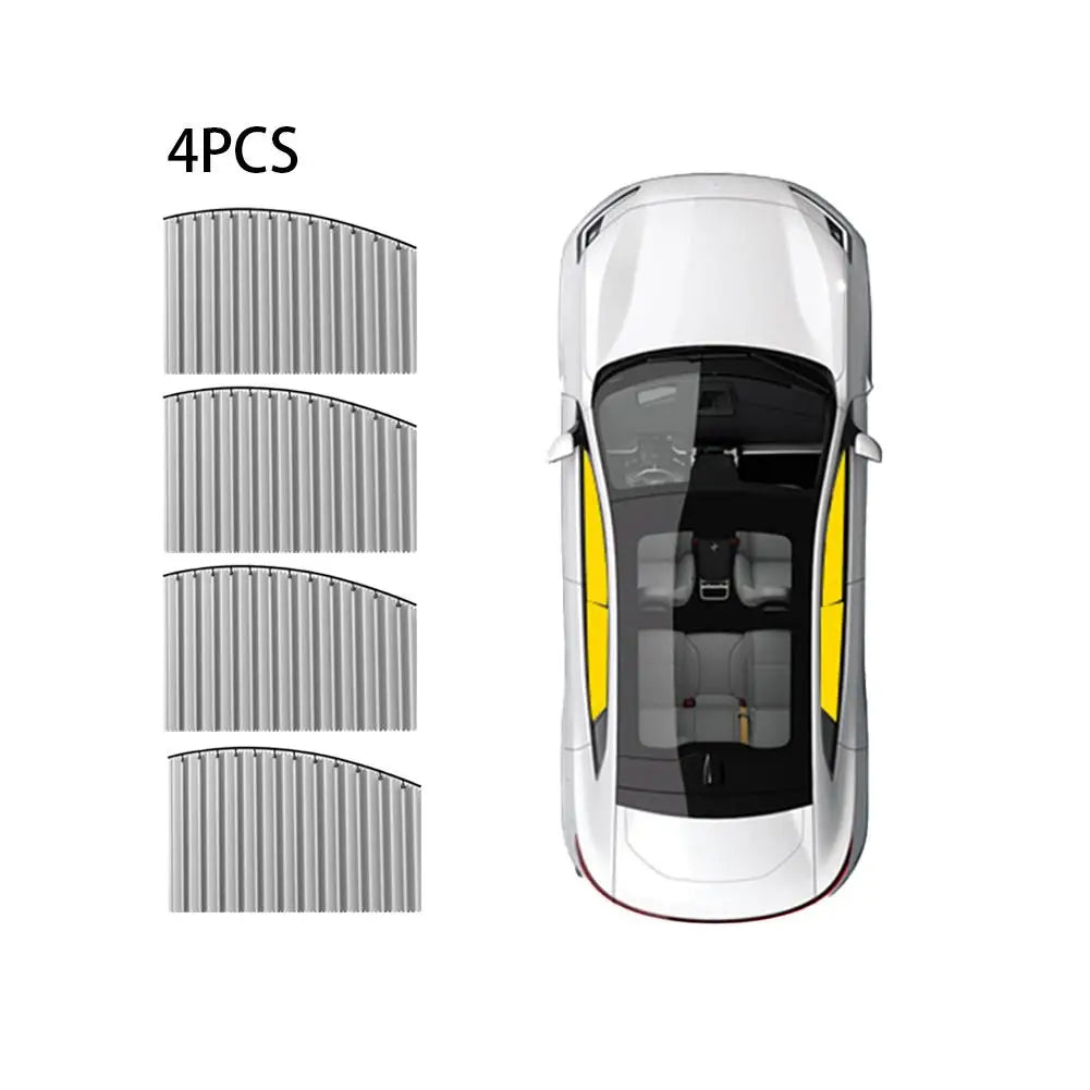 Car Side Window Sun Shade Curtains | UV Block Foldable Cover