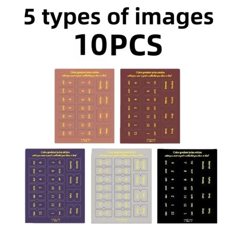 10/20 Sheets Classification Ledger Marker Stickers Monthly Separator Tabs Monthly Tabs Sticker For Office Study Oasis Select A 10PCS