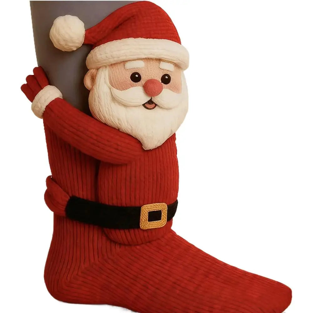 3D Knit Animal Socks Cute Floor Socks Hand Crocheted Double Layer Warm Sock with Cute Rabbit Panda Animals Christmas Gifts Oasis Select 09 35-39