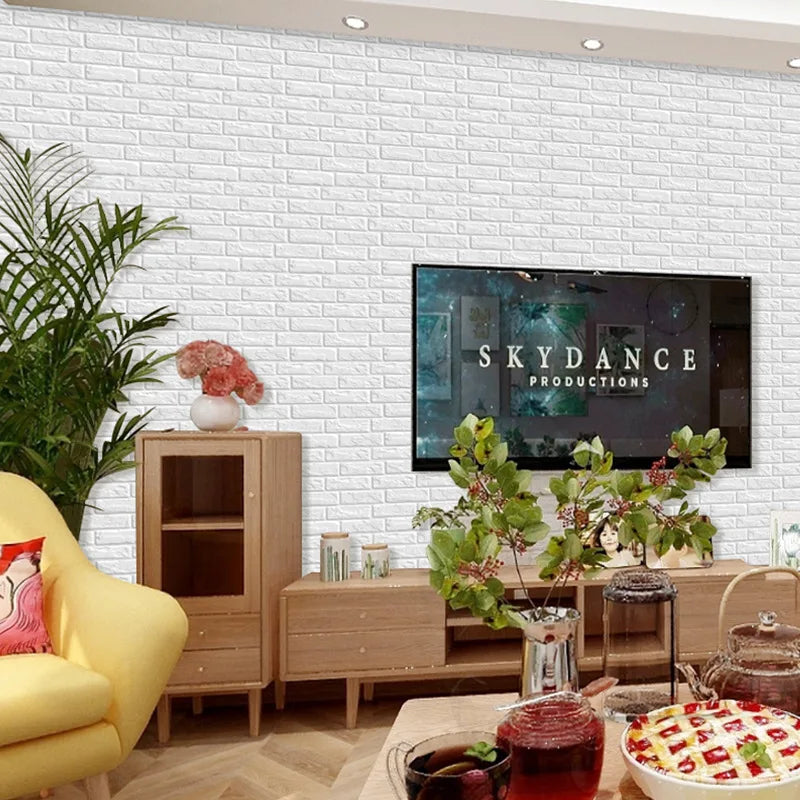 Self Adhesive Brick Pattern Waterproof and Moisture-proof Renovation of Three-dimensional Wall Stickers for Home Wall Decoration Oasis Select