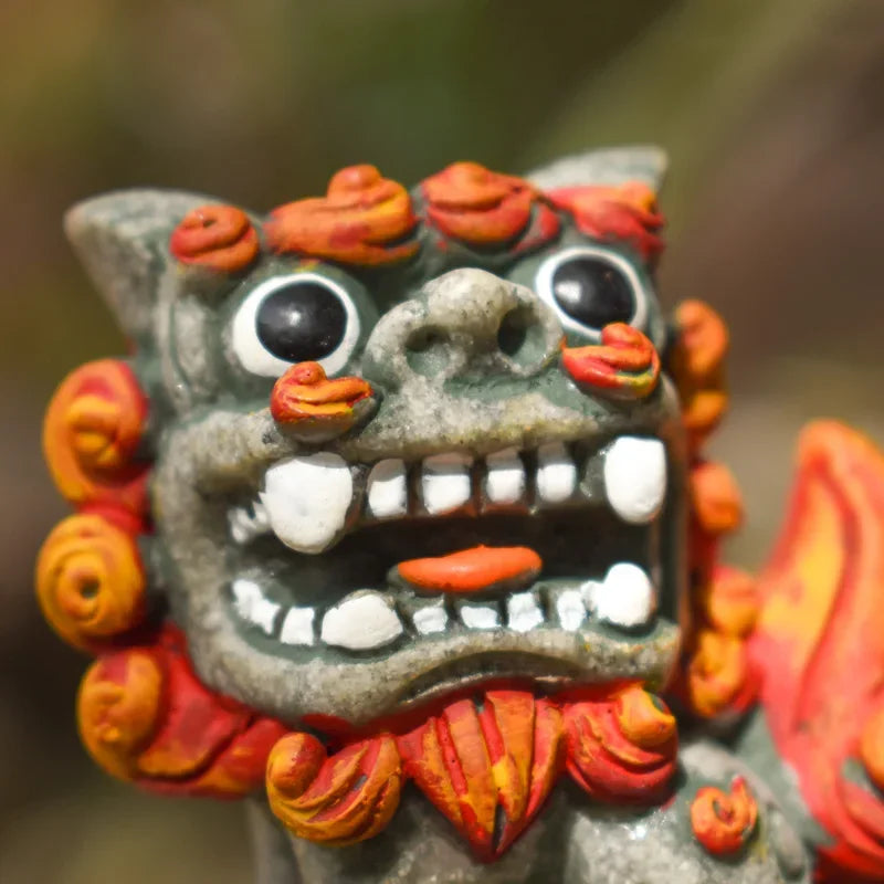 A Pair Of Chinese Lion Ornaments Cute Town House Little Lion Desk Lucky Prosperous Business Lucky Lion Oasis Select