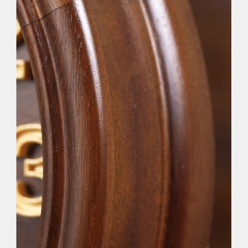 2025 New Solid Wood Table Clock Is A Creative and Retro European-style Pendulum Clock for The Living Room Desk Clock Oasis Select