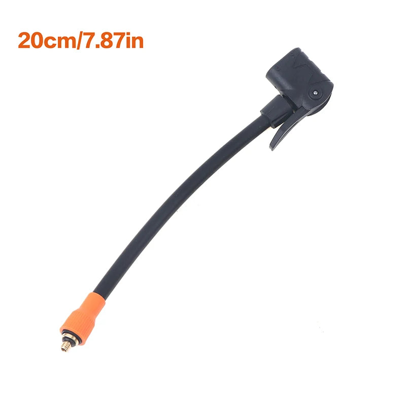 M6 Thread Locking Air Chuck With Air Tube, Standard Tire Valve Fine Thread, Suitable For M6 Thread Integrated Air Pump Oasis Select 20cm