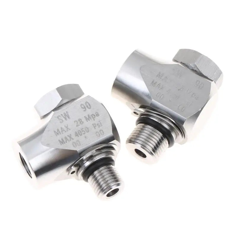 Stainless Steel 304 High Pressure Washer Car Wash Arm Connector With 360 Degree Swivel Joint For 1/4 Inch Or 3/8 Inch Fittings Oasis Select