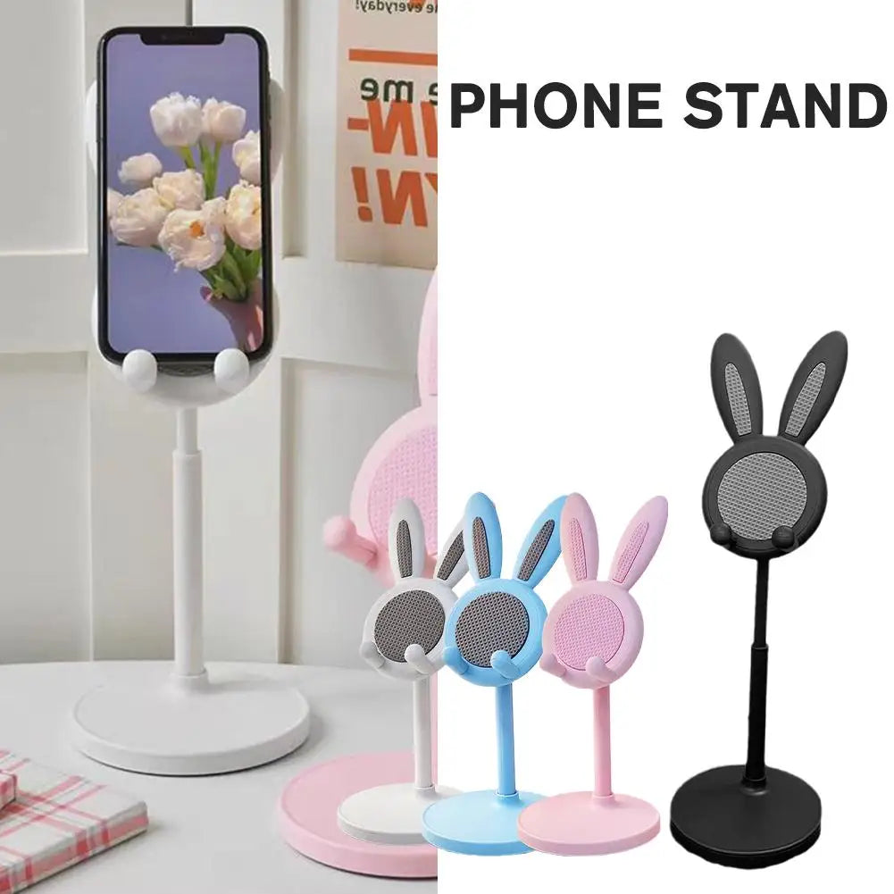 Cute Bunny Phone Stand | Adjustable Desktop Tablet Holder