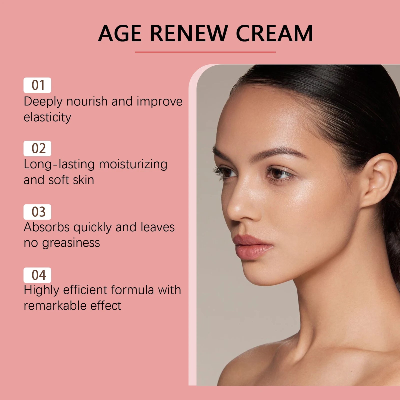 Moisturizing Anti-Wrinkle Firming Cream, Hydrating Nourishing, Tightening Skin, Smooth & Delicate, Facial Skincare Oasis Select