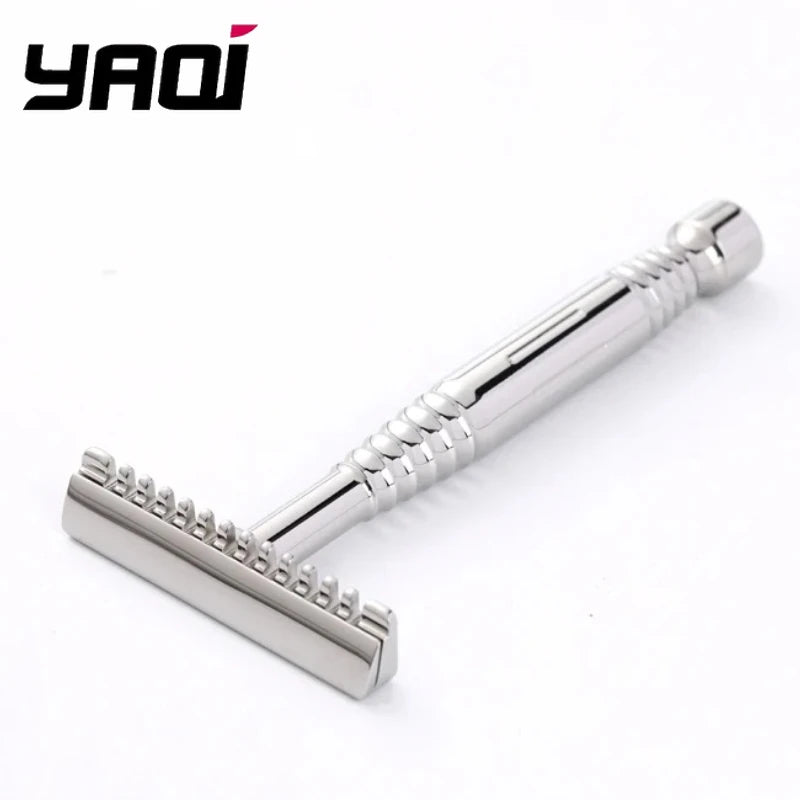 2026 YAQI High Quality Romulus Open Comb Polished 316 stainless Steel AC Blade Single-edged Mens Shaving Safety Razor For Men