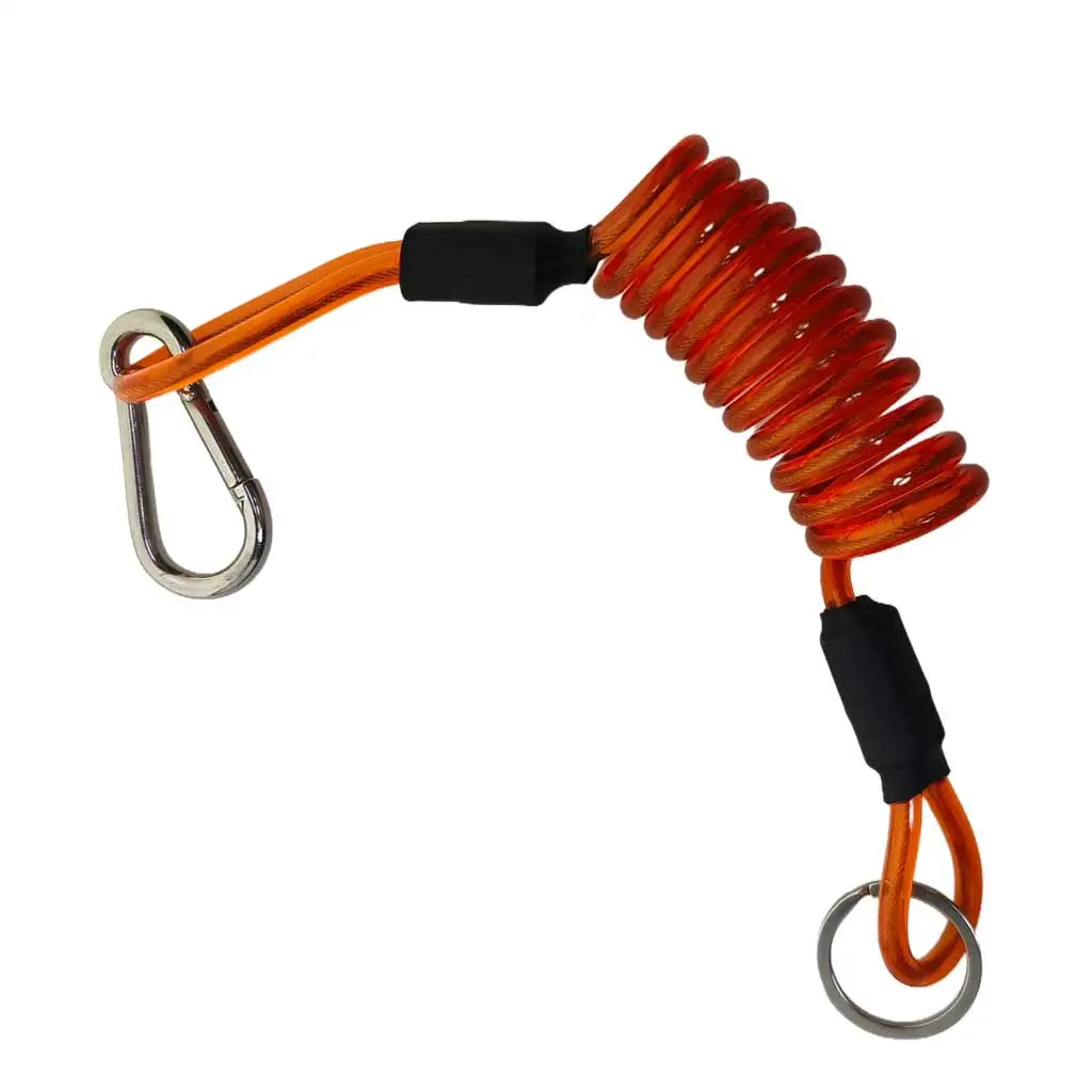 Coiled Breakaway Safety Cable With Stainless steel Snap Hook For Trailer Caravans Towing Vehicles Oasis Select