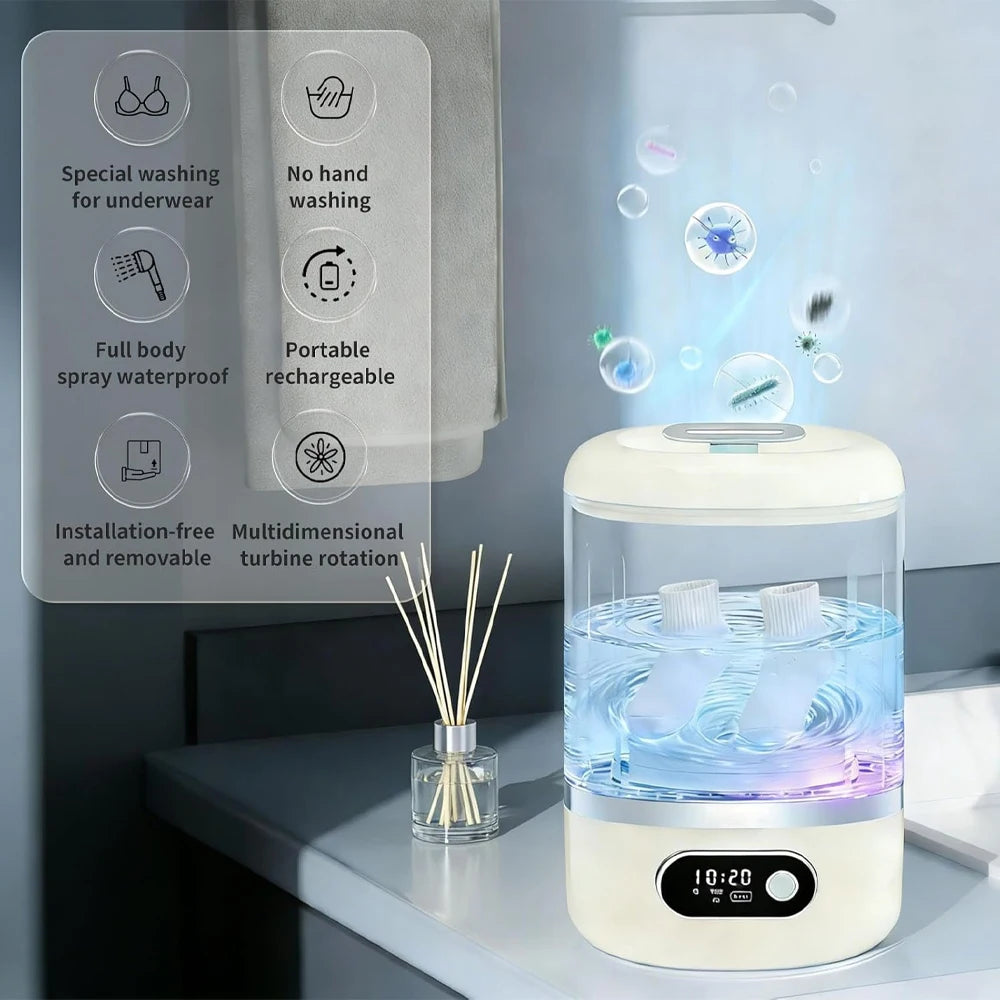 Wireless Charging Portable Mini Washing Machine for Delicates